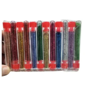 Multi-colour glitter powder set for school projects, art, and decoration