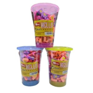 Hello Dear Heart Shape Eraser – Cute & Colorful Eraser for Kids