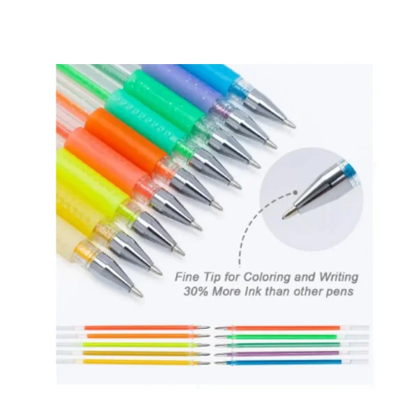 First Glitter Pen 10 Pcs Pack colorful glitter gel pens Pakistan art craft