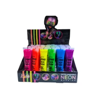 NEON Face Paint Glow Colour 6 Pcs water washable face and body paint set Pakistan