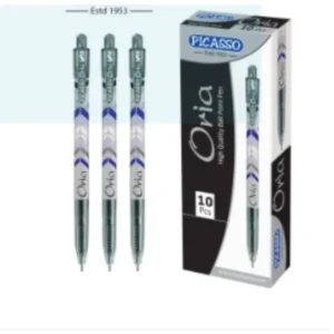 Piscasso Orio Ball Pen – Smooth Writing Blue and Black Ink Pen for Office & School