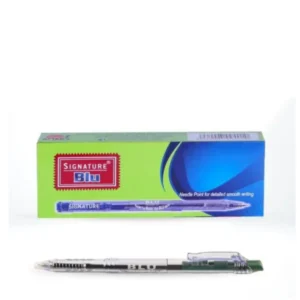 Signature BLU Ball Point – Smooth Blue Ink Ballpoint Pen for Everyday Writing