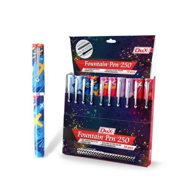 Dux Fountain Pen 250 pack of 10 student writing instrument Lahore