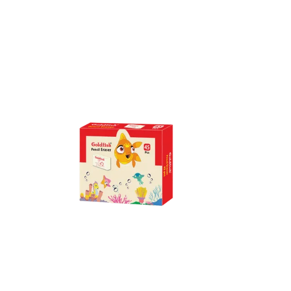 Goldfish flupa pencil eraser pack of 45 soft school erasers for students stationery use Pakistan