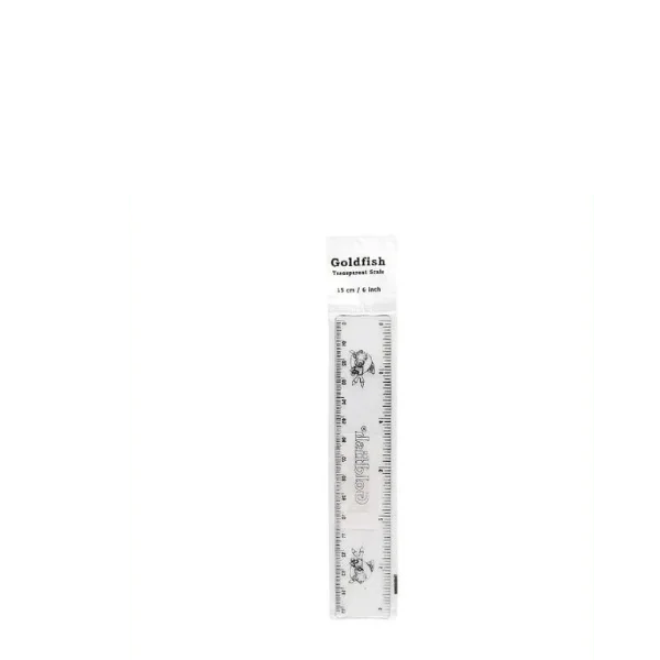 <h2>Goldfish Transparent Ruler 6 Inch – 1 Pcs Measuring Scale</h2>