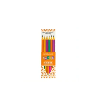 Golfish Triangular HB Pencils with Matching Eraser Pack of 12