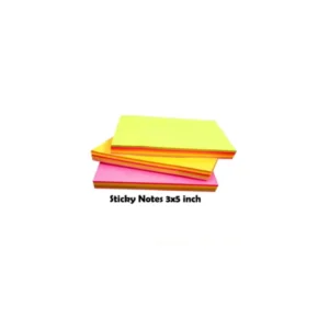 Pack of 100 - Multicolor Sticky Note Pad 3 X 5