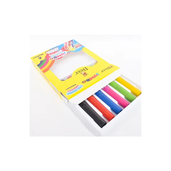<h2>Deer Jumbo Coloring Markers – 6 Pcs Set</h2>