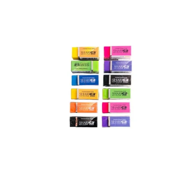 <h2>Shark Multicolour Erasers – 48 Pcs Pack</h2>