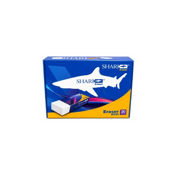 <h2>Shark White Eraser – Pack of 30 Pcs</h2>