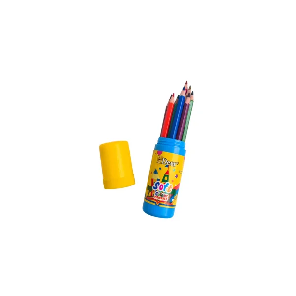 <h2>Soft Colour Half Size Pencils – 6 Pcs Set</h2>