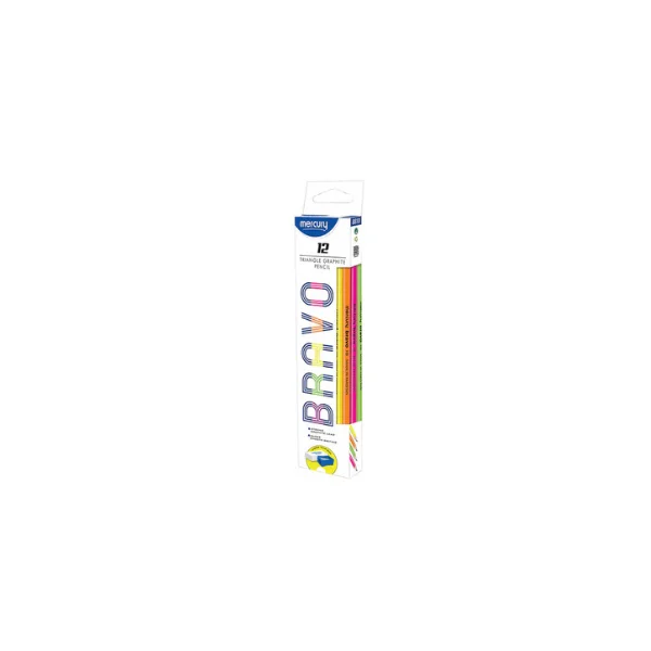 Mercury Bravo 12 Pcs Of Pack Lead Pencil Smooth Writing Edition