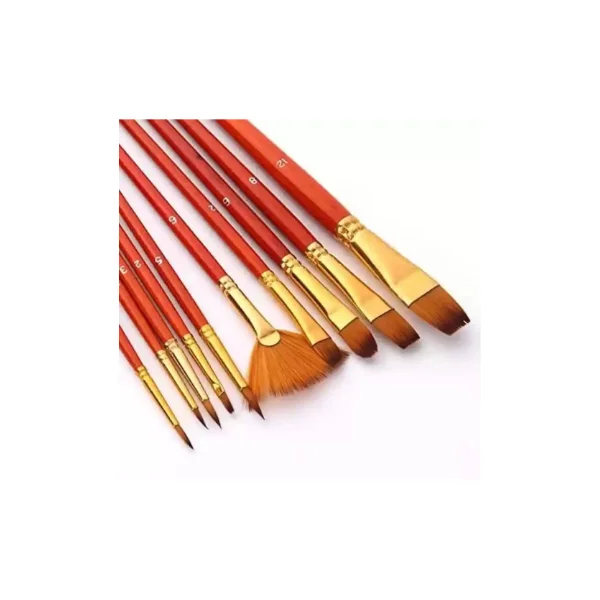 <h2>10 Pcs Nylon Paint Brushes Set – Art Painting Supplies</h2>