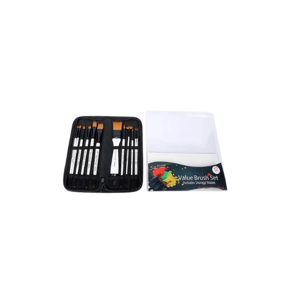 Keep Smiling Value Brush Set 12 Pcs With Storage Wallet