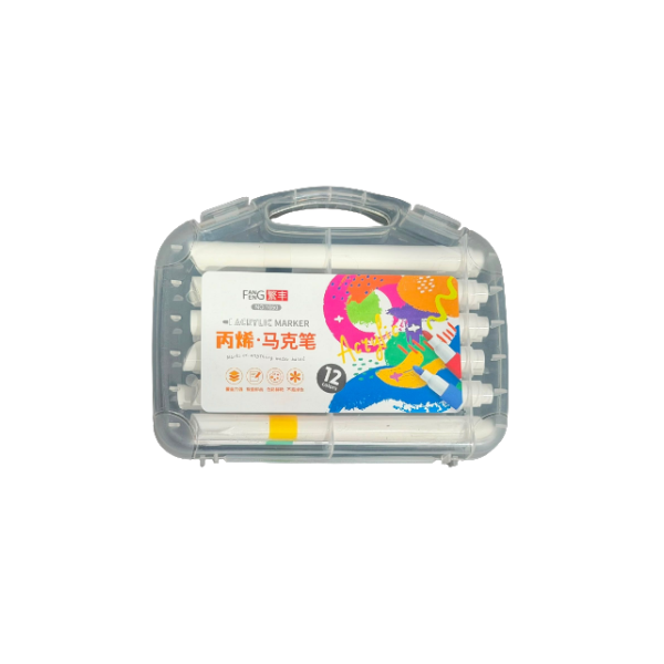 <h2>Fang Feng Acrylic Marker Set – 12 Colours Art Markers</h2>