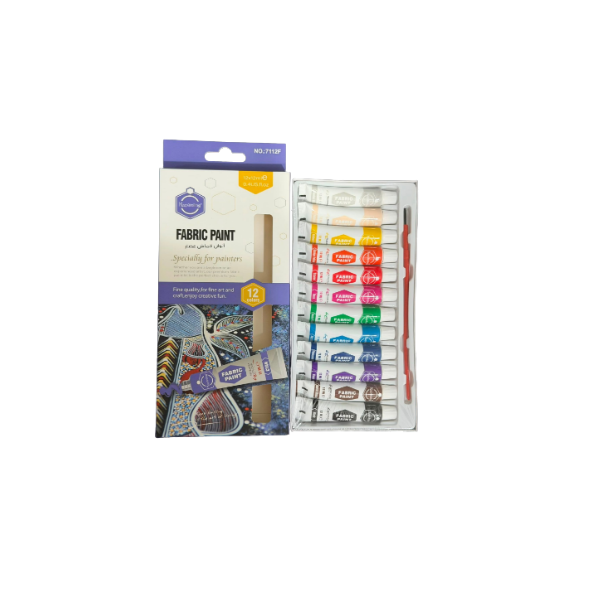 <h2>Keep Smiling Fabric Paint Set – 12 Colours 12ml Each</h2>