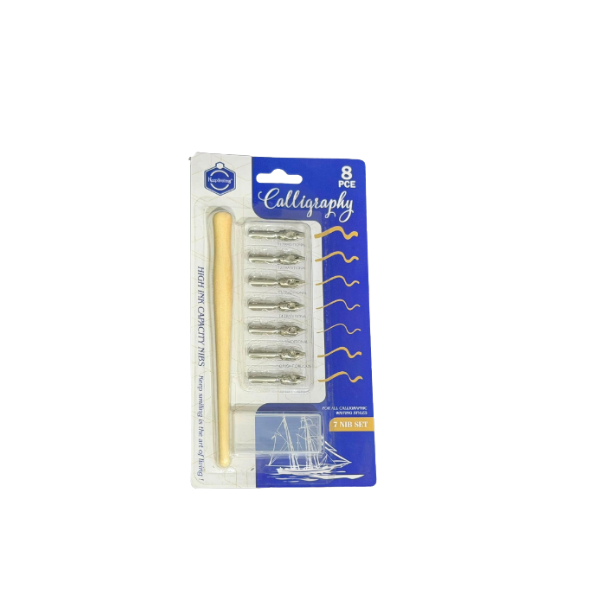 <h2>Keep Smiling Calligraphy Nib Set – 8 Pcs Writing Tools</h2>