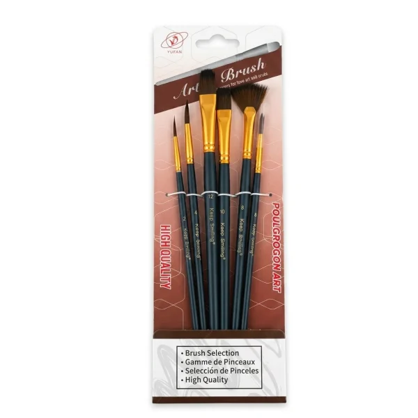 <h2>Keep Smiling Artist Brush Set – 6 Pcs Painting Supplies</h2>