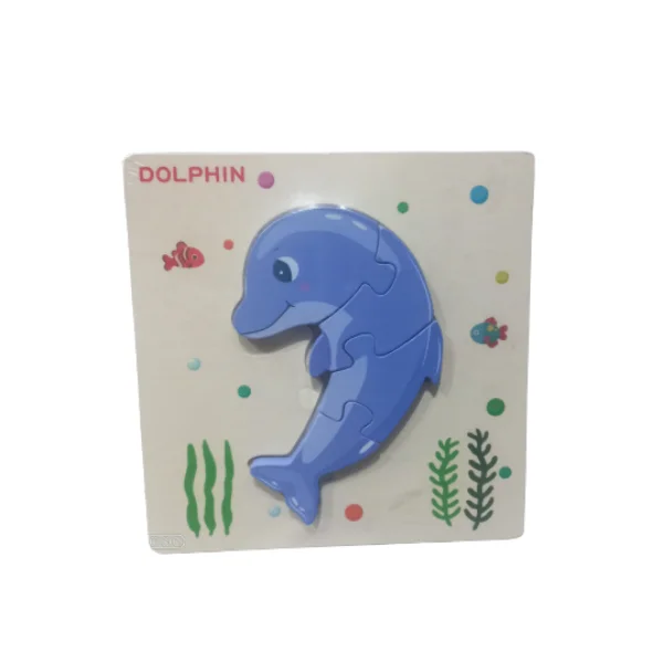 Wooden Dolphin Puzzle Board