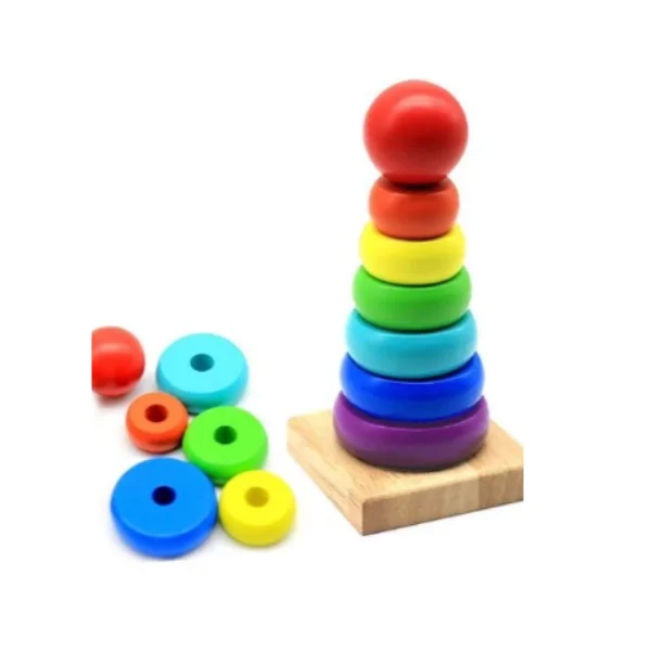 Wooden Rainbow Tower