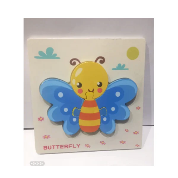 Wooden Butterfly Puzzle Board